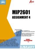 MIP2601 ASSIGNMENT 4 2023