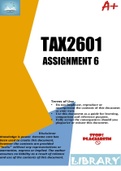 TAX2601 Assignment 6 2022 Solutions