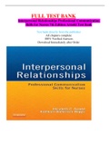 Interpersonal Relationships Professional Communication Skills for Nurses 7th and  8th Editions Arnold Test Banks (Full Test Bank, 100% Verified Answers)|Bundled together