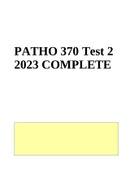 PATHO 370 Test 2 2023 COMPLETE