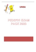PED3701 Exam Pack 2023 (Supplementary Exams)