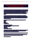 Texas nurse practice act and nurse jurisprudence exam 2023