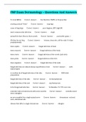 FNP Exam Dermatology &ndash; Questions And Answers