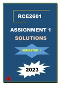 RCE2601 ASSIGNMENT 1 SEMESTER 1 2023