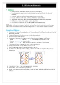 5090 Biology - Unit 2 Movement into and out of the Cell