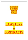 LAWS1072 – CONTRACTS II  SEMESTER II 2012 NOTES SUMMARY