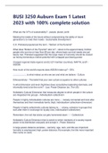BUSI 3250 Auburn Exam 1 Latest 2023/2024 with 100% complete solution- Download to score A