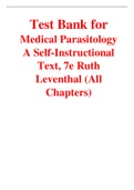 Medical Parasitology A Self-Instructional Text, 7e Ruth Leventhal (Test Bank)