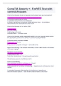 CompTIA Security&plus; FedVTE Test with correct Answers&period;