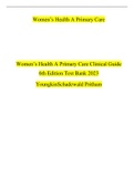 Women’s Health A Primary Care Clinical Guide 6th Edition Test Bank 2023.