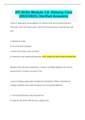 ATI Skills Module 3&period;0&colon; Ostomy Care &lpar;2022&sol;2023&rpar; &lpar;Verified Answers&rpar;