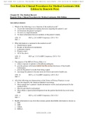 Test Bank for Clinical Procedures for Medical Assistants 10th Edition by Bonewit-West&period;