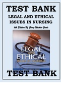 TEST BANK FOR LEGAL & ETHICAL ISSUES IN NURSING&comma; 6TH EDITION BY GINNY WACKER GUIDO Legal and Ethical Issues in Nursing&comma; Guido&comma; 6th Edition Test Bank Isbn-9780133355871 Additionally Included is the Guido&comma; Instructor&rsquo;s Resource Manual&comma; Legal & Ethical Issue