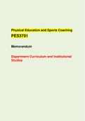 PES3701Physical Education and Sports Coaching