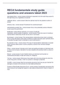 RECA fundamentals study guide questions and answers latest 2023