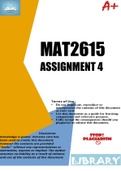 MAT2615 ASSIGNMENT 4 SEMESTER 1 2023