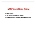 NRNP 6645 Final Exam (Latest-2022/2023, 100 Q & A) / NRNP 6645N Final Exam / NRNP6645 Final Exam / NRNP-6645N Final Exam: Walden University | 100% Verified Q & A |