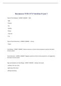 Rasmussen NUR 1172 Nutrition Exam 3