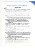 WST 371 Notes week 1-7 complete study guide