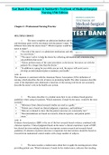 Test bank Brunner & Suddarth's Textbook of Medical-Surgical Nursing 15th edition Test Bank Janice L Hinkle, Kerry H. Cheever - All Chapters | Complete Guide 2022