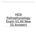  HESI Pathophysiology Exam V1 All New 55 Answers