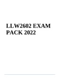 LLW2602 EXAM PACK 2022