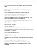 C787 Health and Wellness Through Nutritional Science WGU