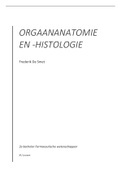 Volledige cursus orgaananatomie - en histologie