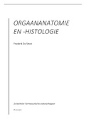 Volledige cursus orgaananatomie - en histologie