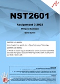 NST2601 Assignment 3 (COMPLETE ANSWERS) 2023