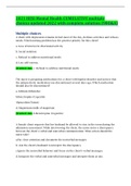 2021 HESI Mental Health CUMULATIVE multiple choices updated 2022 with complete solution &lpar;98Q&A&rpar;