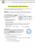 Student Exploration Nuclear Reactions. Questions Verified With 100% Correct Answers