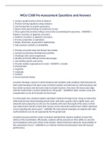 WGU C368 Pre-Assessment Questions and Answers