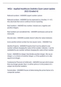 WGU - Applied Healthcare Statistics Exam Latest Update 2023 &lpar;Graded A&rpar;