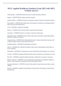 WGU Applied Healthcare Statistics Exam 2023 with 100&percnt; Verified Answers