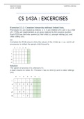 CS 143A - EXERCISES + SOLUTIONS - University of California, Irvine CS 143A