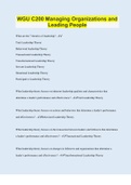 Bundle for WGU C200 Exams Compilation &vert; Verified &vert; Guaranteed Success