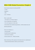 WGU C200 Global Economics Chapter 2  &vert; 70 Questions with 100&percnt; Correct Answers &vert; Verified &vert; Latest Update