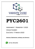 PYC2601 Assignment 1 Semester 1 2023