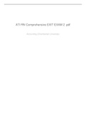 ATI RN Comprehensive EXIT EXAM 2!Rated A+ Assignment