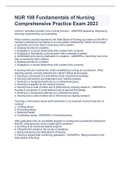 NUR 108 Fundamentals of Nursing Comprehensive Practice Exam 2023