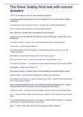 The Great Gatsby final test with correct answers