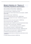  Milady's Esthetics ch. 7 Basics of Chemistry Questions and Answers