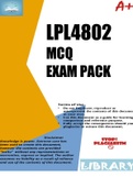 LPL4802 MCQ EXAM PACK 2023