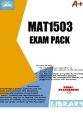 MAT1503 EXAM PACK 2025