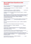 Serve Safe Exam Questions And Answers 