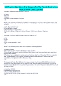 100 Practice Questions And Answers For The Florida Contractors Manual With Latest Updates
