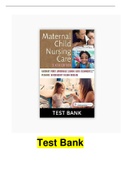 Test Bank - Maternal Child Nursing Care by Perry