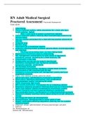 RN Adult Medical Surgical Proctored Assessment Proctored Assessment Study guide