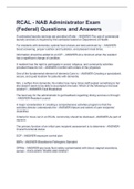 RCAL - NAB Administrator Exam (Federal) Questions and Answers